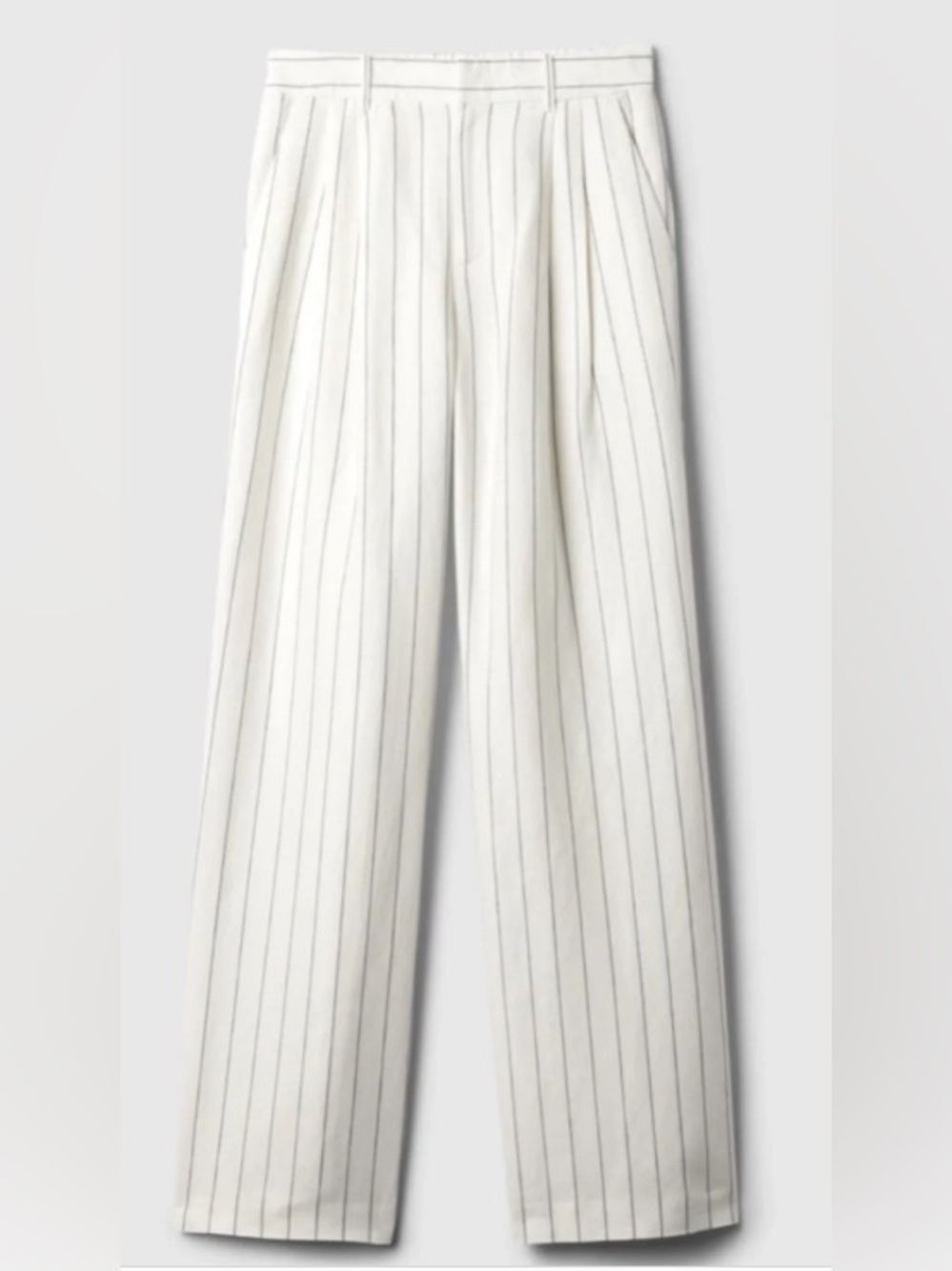 GAP Easy Trousers Linen blend pant with Navy pinstripe size 4
